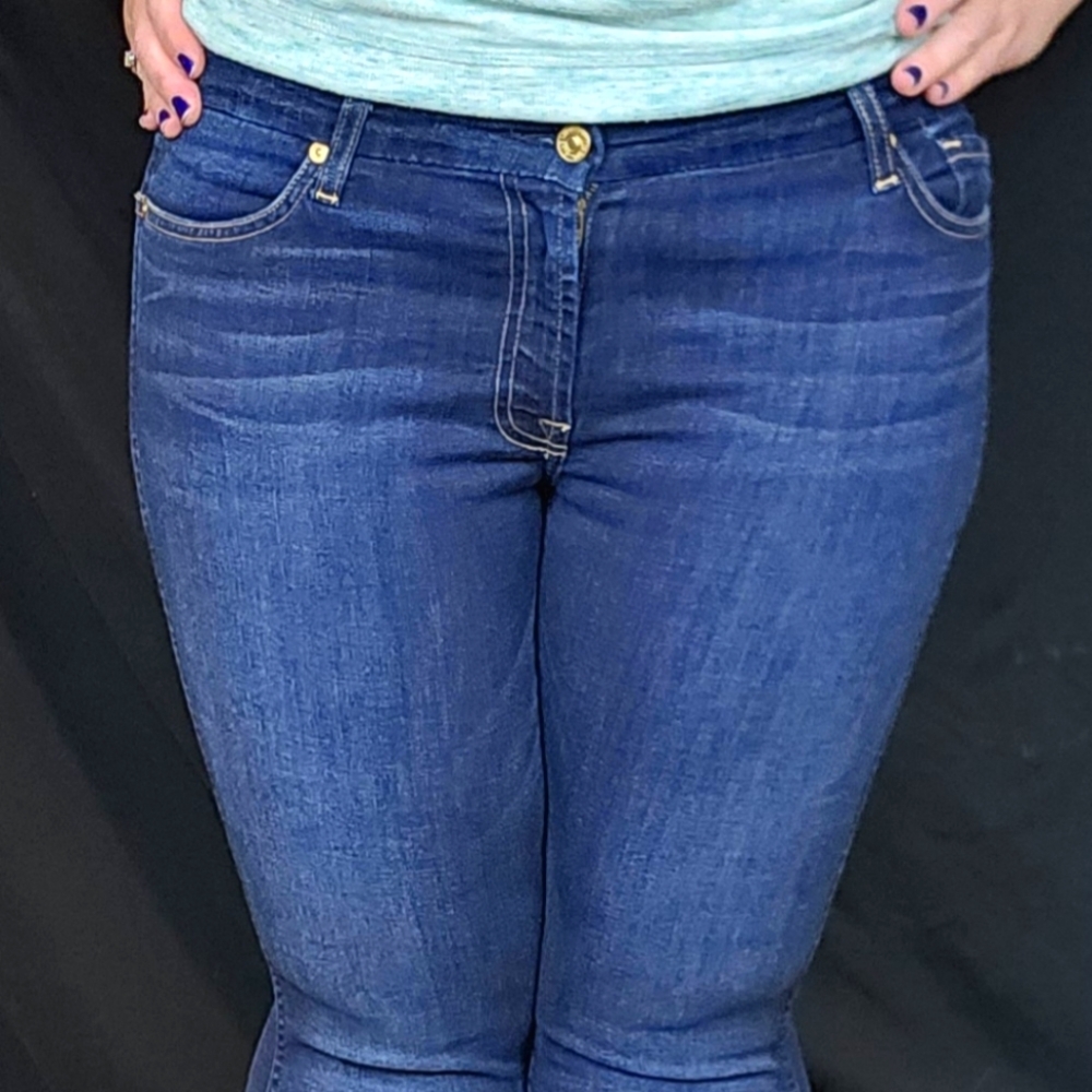 7 for All Mankind women's size 31 (US 12) jeans straight ankle